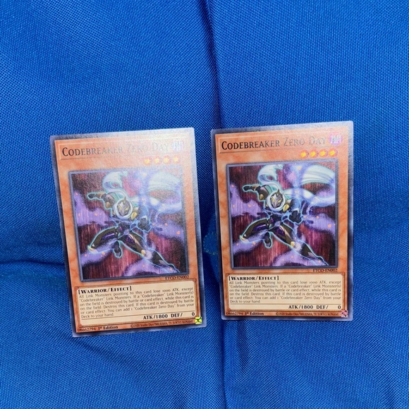 YugiohCard Codebreaker Zero Day DarkTypeMonster 1stEdition 2020 NWOTS TwoInStock